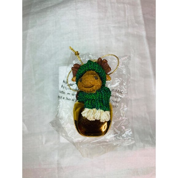 Vintage Boyds Bear & Friend Moose w/Bell Ornament - Picture 6 of 11
